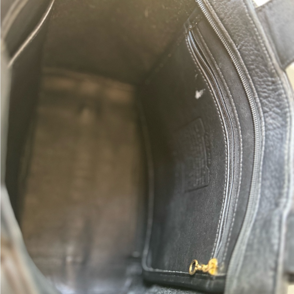 Coach Vintage Oroton Classic Black Leather Tote bag - Picture 5 of 11